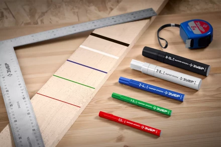 ЗУБР МК-200 белый, 1 мм маркер-краска (06326-8) купить в Урае