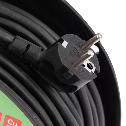 Удлинитель силовой на кабельной катушке, ПВС, 50 м, 4 розетки с крышкой, IP44, 16А, УХз16, Россия Сибртех 96048 купить в Урае