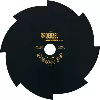Диск для триммера 230 х 25,4 толщина 1,6 мм 8 лезвий DENZEL 96328 купить в Урае