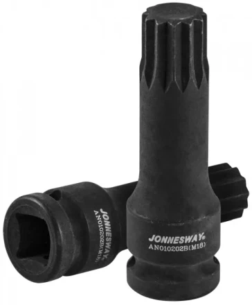 Торцевая насадка 1/2&quot;DR M18x78мм для задней ступицы автомобилей VAG  AN010202B Jonnesway 49446 купить в Урае