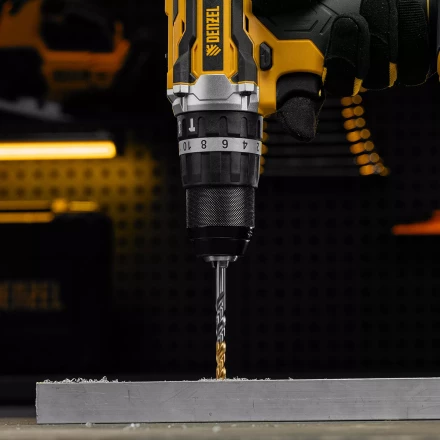 Сверло спиральное по металлу Denzel 6 x 93 мм, Р6М5, Golden Tip, 718235 купить в Урае