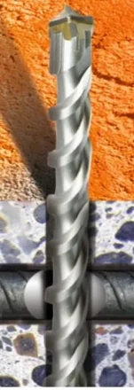 Бур  SDS-plus по бетону с арматурой AX 6х210мм   Кратон 1 02 05 003 купить в Урае