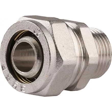 Соединитель ЗУБР с наружной резьбой, цанга-штуцер, 1/2&quot;х20х2,0 мм, никель 51401-20-1/2 купить в Урае