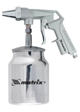 Пистолет пескоструйный с нижним бачком пневматический MATRIX 57326 купить в Урае