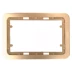 Панель СВЕТОЗАР &quot;ГАММА&quot; накладная для двойных розеток, цвет золотой металлик, 1 гнездо SV-54145-2-GM купить в Урае