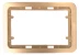 Панель СВЕТОЗАР &quot;ГАММА&quot; накладная для двойных розеток, цвет золотой металлик, 1 гнездо SV-54145-2-GM купить в Урае