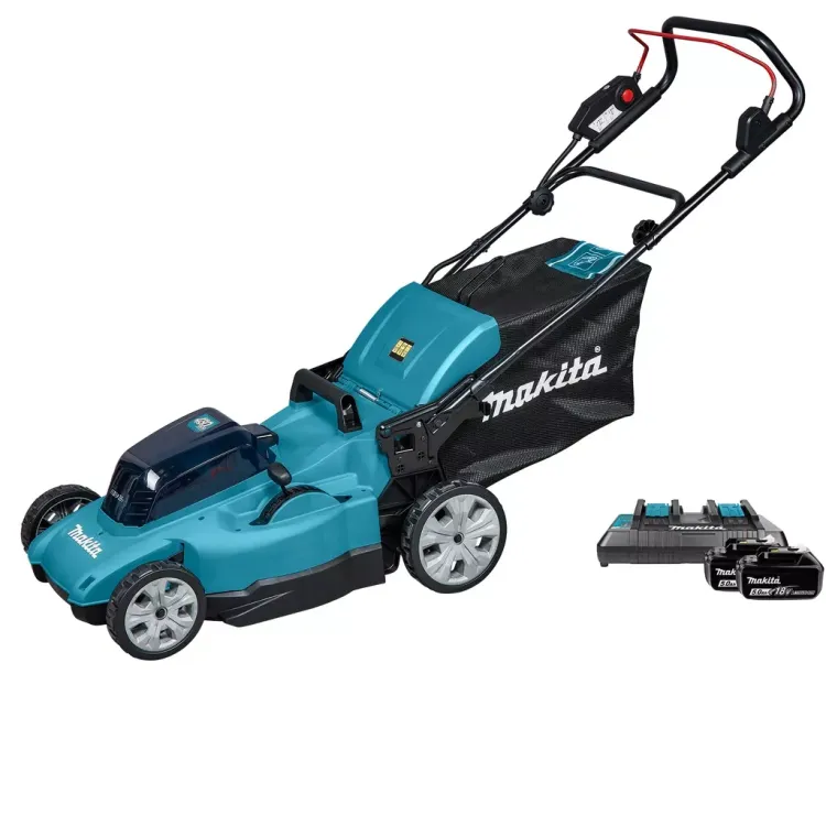 Аккумуляторная газонокосилка 48см, 2х18V Makita DLM480CT2 ( 2* АКБ 5Ач, ЗУ ) купить в Урае