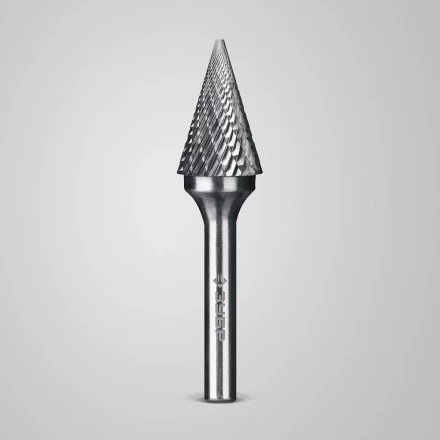 Зубр Твердосплавная борфреза M - конус с острым углом, 16 х 25 мм, угол 30° (28811-16-25) купить в Урае