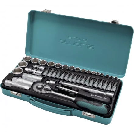Набор торцевых головок с трещоткой 1/4 и 3/8 44 предмета Stels 13575 купить в Урае
