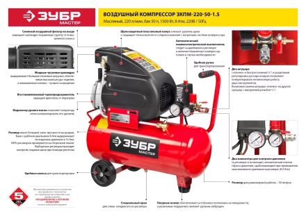 Компрессор воздушный ЗКПМ-220-50-1.5 серия МАСТЕР купить в Урае