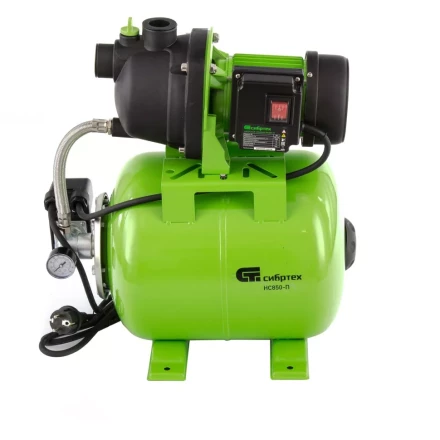 Насосная станция НС850-П, 850 Вт, напор 42 м, 3500 л/ч, ресивер 19 л Сибртех 97248 купить в Урае