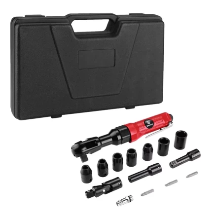 Трещотка пневматическая DEKO DKPT03 SET 3, 018-1103, в чемодане с набором 15 предметов купить в Урае