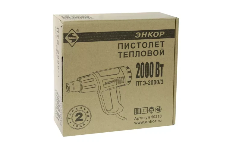 Фен строительный ЭНКОР ПТЭ-2000/3,  1/10 50310 купить в Урае