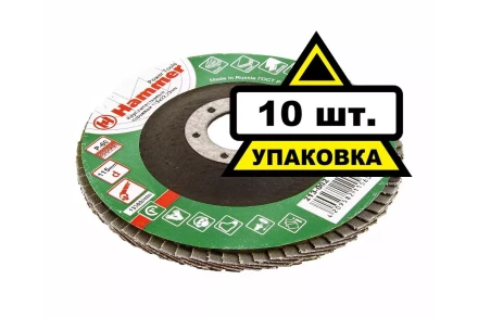 Круг Лепестковый Торцевой (КЛТ) HAMMER КЛТ 1 Ф115х22 Р60 213-002 купить в Урае
