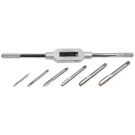 Набор ЗУБР "МАСТЕР" с металлореж. инструментом, метчики однопроходные М4-М12, метчикодержатель - на карточке, 7предметов 28126-H7 купить в Урае