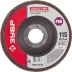 Круг шлифовальный ЗУБР &quot;МАСТЕР&quot; лепестковый торцевой, зерно-электрокорунд нормальный, тип КЛТ 1, P60, 115х22,2мм 36593-115-60 купить в Урае
