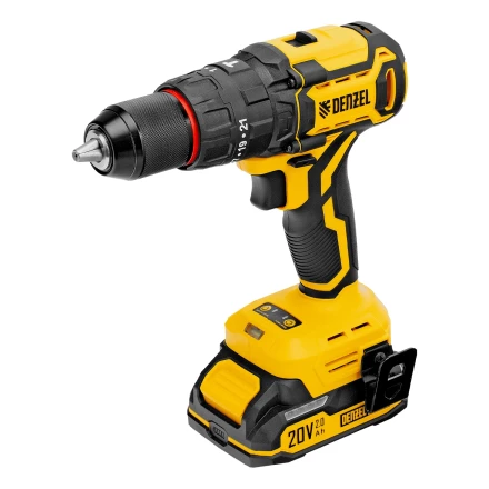 Дрель-шуруповерт аккумуляторная ударная бесщет. CIDH-BL-20, Li-Ion, 20 В// Denzel купить в Урае