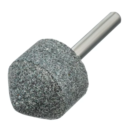 Шарошка абразивная, конус, для дрели, 25 x 25 мм, хвостовик d6 мм, 63С Denzel 76021 купить в Урае