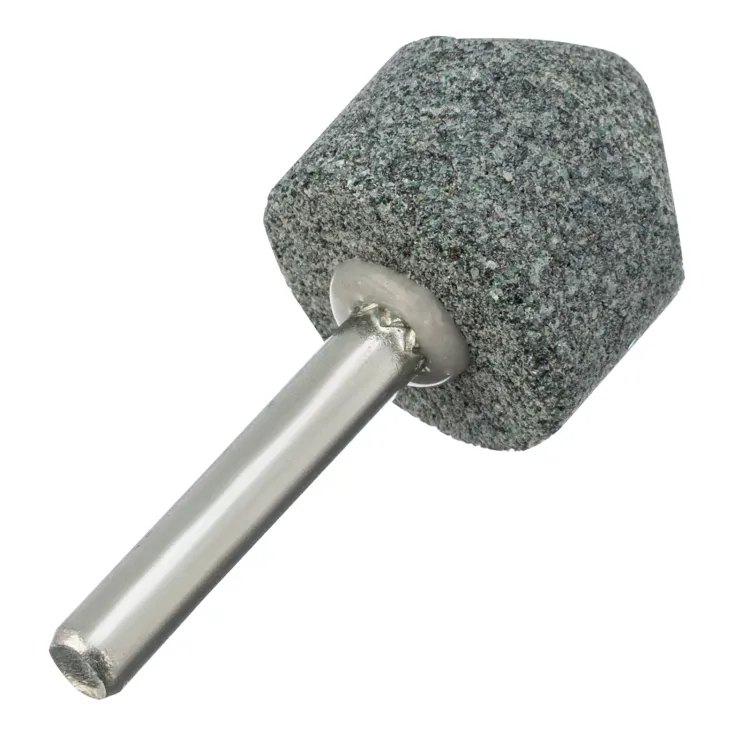 Шарошка абразивная, конус, для дрели, 25 x 25 мм, хвостовик d6 мм, 63С Denzel 76021 купить в Урае