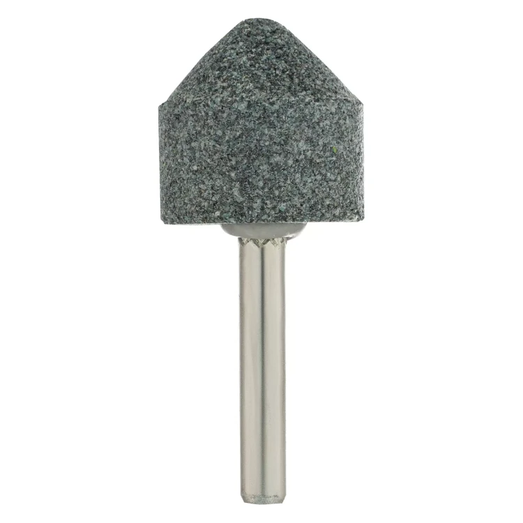 Шарошка абразивная, конус, для дрели, 25 x 25 мм, хвостовик d6 мм, 63С Denzel 76021 купить в Урае