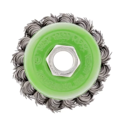 Щетка для УШМ, 65 мм, М14, &quot;чашка&quot;, крученая проволока 0.5 мм Сибртех 746207 купить в Урае