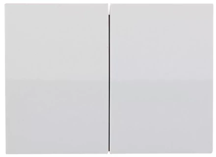 Выключатель СВЕТОЗАР &quot;ЭФФЕКТ&quot; двухклавишный, без вставки и рамки, цвет белый, 10A/~250B SV-54434-W купить в Урае