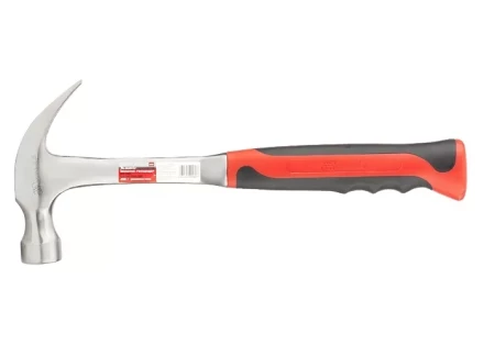 Молоток-гвоздодер 450 г цельнометаллический двухкомпонентная рукоятка MATRIX 10460 купить в Урае