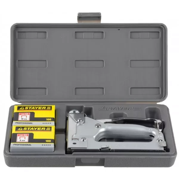 Степлер "Pro 53" для скоб тип 53 (4-14 мм), в кейсе, STAYER Professional 3150-H4_z01 купить в Урае