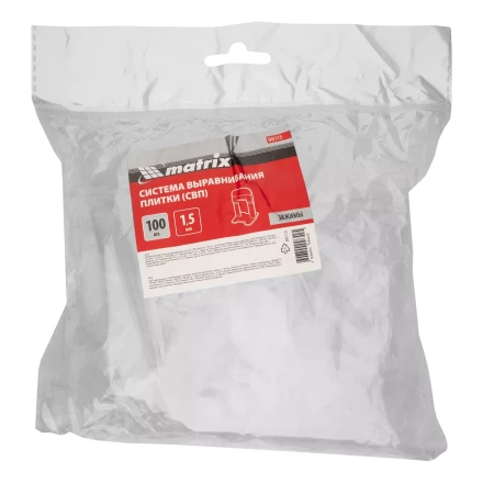 Зажим для системы выравнивания плитки СВП Ворота, 100 шт. в пакете Matrix 88115 купить в Урае