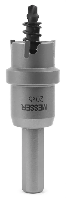 ТСТ коронка MESSER 20X5 с центрирующим сверлом и толкающей пружиной купить в Урае