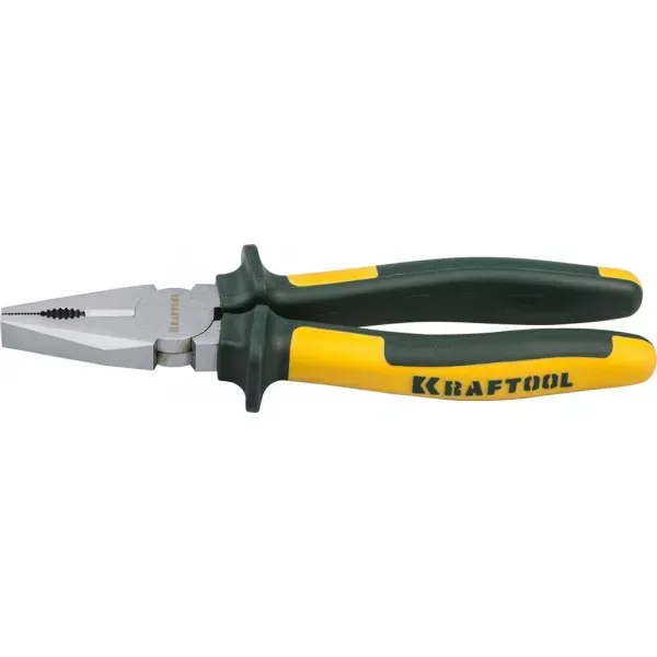 Плоскогубцы KRAFTOOL"KRAFT-MAX"комб,Cr-Mo,маслобензост двухкомп рукоятки,шарнирное соединение с повыш износост,180мм 22011-1-18 купить в Урае