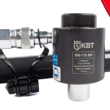 Пресс гидравлический помповый КВТ ПГПО-115 для пробивки отверстий в стальных листах (88211) купить в Урае