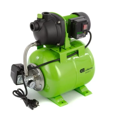 Насосная станция НС650-П, 650 Вт, напор 37 м, 3200 л/ч, ресивер 19 л Сибртех 97247 купить в Урае