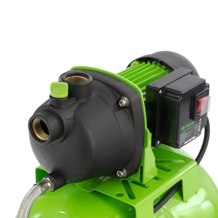 Насосная станция НС650-П, 650 Вт, напор 37 м, 3200 л/ч, ресивер 19 л Сибртех 97247 купить в Урае