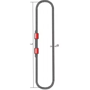 Строп канатный кольцевой СКК 25 т L=2.5 м  опрессовка купить в Урае