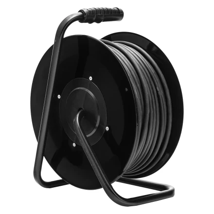 Удлинитель силовой 50 м, 16А, тип УХз16, ПВС 3 x 2.5 мм, на стальной катушке, 4 розетки Сибртех 95874 купить в Урае