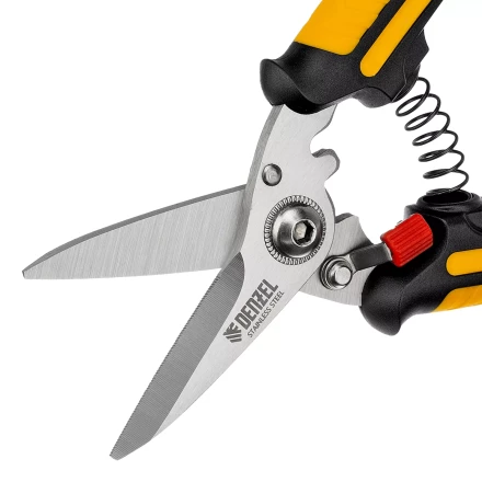 Ножницы универсальные Denzel, 185 мм, нержавеющая сталь, 78318 купить в Урае