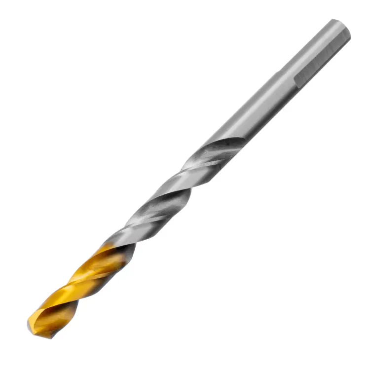 Сверло спиральное по металлу Denzel 7,0 x 109 мм, Р6М5, Golden Tip, 718237 купить в Урае