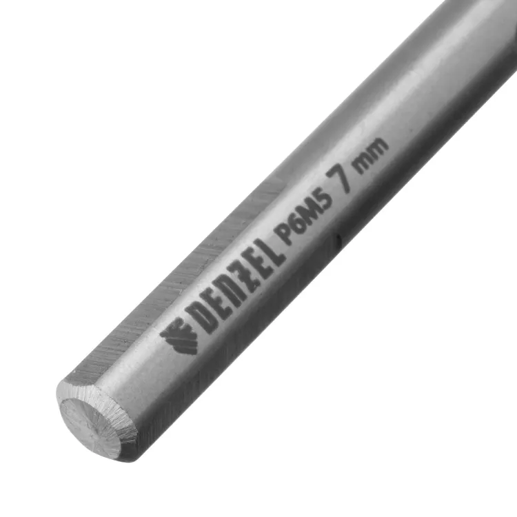 Сверло спиральное по металлу Denzel 7,0 x 109 мм, Р6М5, Golden Tip, 718237 купить в Урае