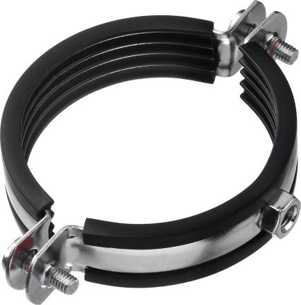 Хомут трубный с гайкой, оцинкованный, 2 1/2&quot;, 6шт, ЗУБР Мастер 37850-75-80 37850-75-80 купить в Урае