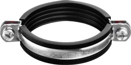 Хомут трубный с гайкой, оцинкованный, 2 1/2&quot;, 6шт, ЗУБР Мастер 37850-75-80 37850-75-80 купить в Урае