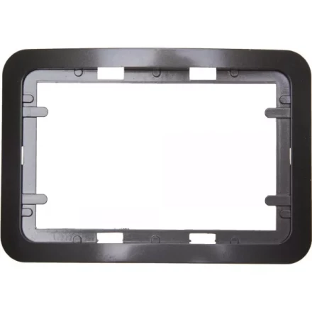 Панель СВЕТОЗАР &quot;ГАММА&quot; накладная для двойных розеток, цвет темно-серый металлик, 1 гнездо SV-54145-2-DM купить в Урае