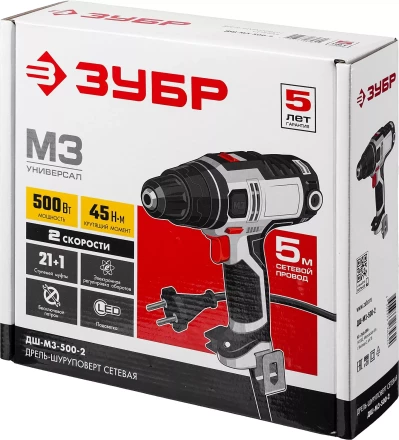 Дрель-шуруповерт сетевая ДШ-М3-500-2 серия МАСТЕР купить в Урае