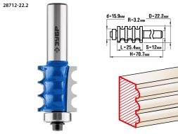 Фрезы кромочные фигурные №1 серия ПРОФЕССИОНАЛ