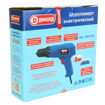 Электрический шуруповерт Диолд ЭШ-0,45 купить в Урае