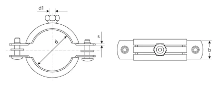 Хомуты трубные с гайкой кассета серия МАСТЕР купить в Урае