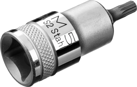 Торцовая бита-головка KRAFTOOL &quot;INDUSTRIE QUALITAT&quot;, материал S2, SPLINE, сатинированная, 1/2&quot;, M5 27911-05_z01 купить в Урае