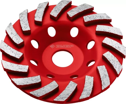 ЗУБР Турбо, d 125 мм, сегментная алмазная шлифовальная чашка (33378-125) купить в Урае