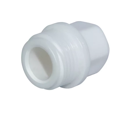 Пробка с резьбой PP-R НР 20 х 1/2 белая (100/1500) 45580 купить в Урае