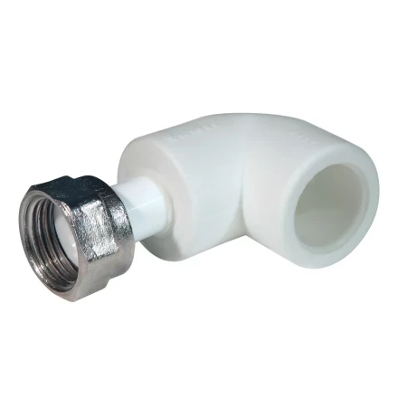 Уголок с н.гайкой PP-R 20мм х 1/2 бел. (60/180) 45594 купить в Урае